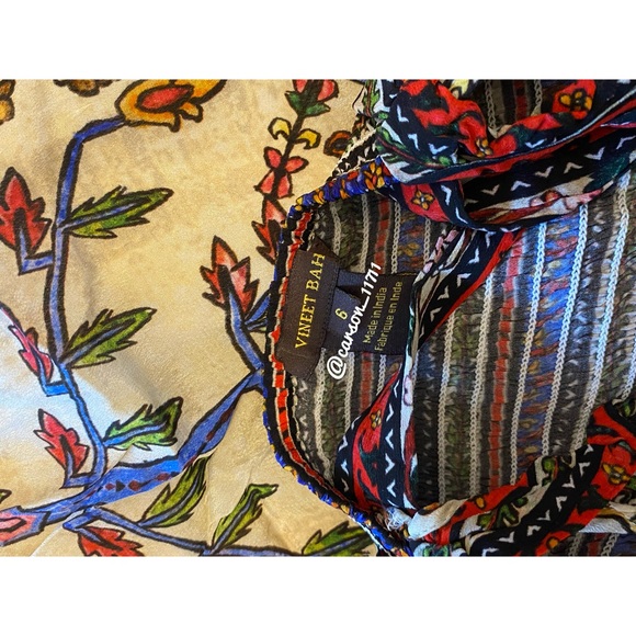 NEW Anthropologie Embroidered Maxi Dress 6 - Picture 8 of 13